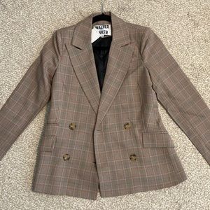 Walter Baker Plaid Blazer